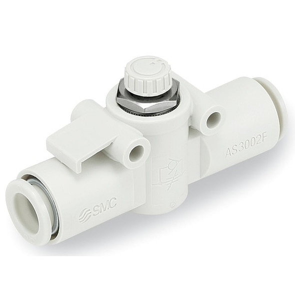 Smc Speed Control Valve, 5/16 in, Meter In AS3002F-09 Smc Speed Control Valve, 5/16 in, Meter In AS3002F-09