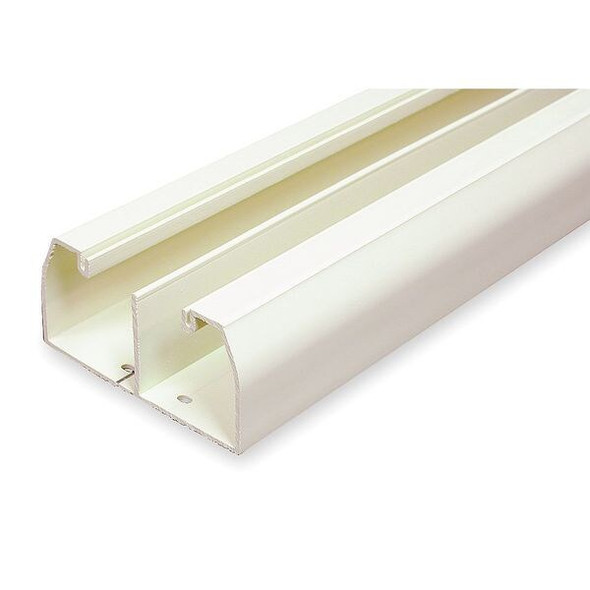 Cover Plate Raceway, 40N2 Series, 2 Channel, 4 in W, 2 in H, 8 ft L, Ivory