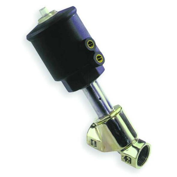 Asco RedHat Angle Body Piston Valve,Bronze,NC,1/2 In 8290B002