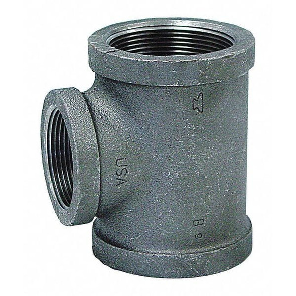 Reducing Tee Reducing Tee, 2" x 2" x 1" Pipe, FNPT, Malleable Iron, Class 150