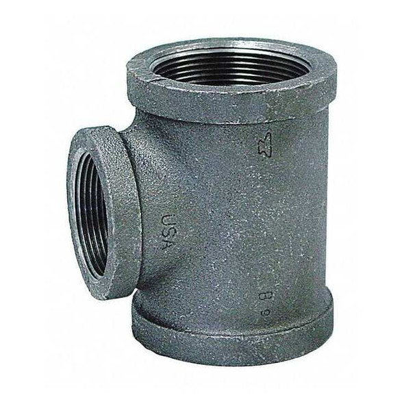 Reducing Tee Reducing Tee, 2" x 2" x 1" Pipe, FNPT, Malleable Iron, Class 150