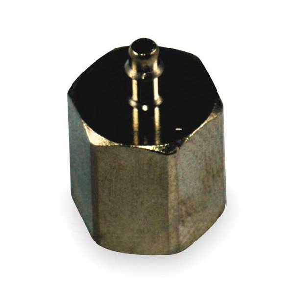 Pneumadyne 1/4" FNPT x 1/8" Barb Nickel Brass Straight Connector EFB30-1/4-5