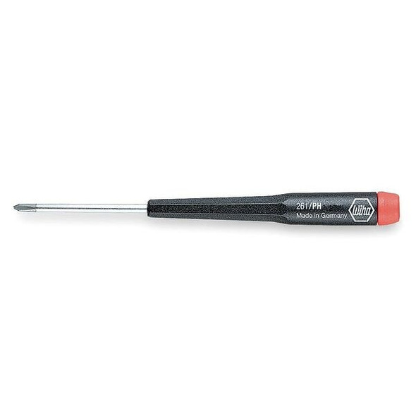 Wiha Precision Screwdriver,Phillips,No 0x2 in. 26105