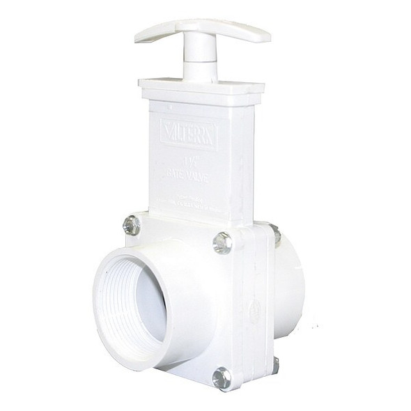 Valterra Gate Valve,1 1/2",PVC,Slip 6109GR Valterra Gate Valve,1 1/2",PVC,Slip 6109GR