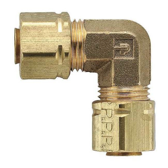 Parker 3/8" Compression Brass Union 90 Degree Elbow 10PK 165CA-6