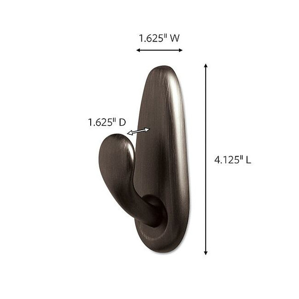 Command Hook, Bronze, Metal, 1 5/8 in D FC13