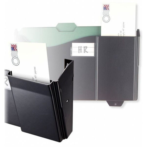 Officemate Wall File,Black,9 3-4in H 21722