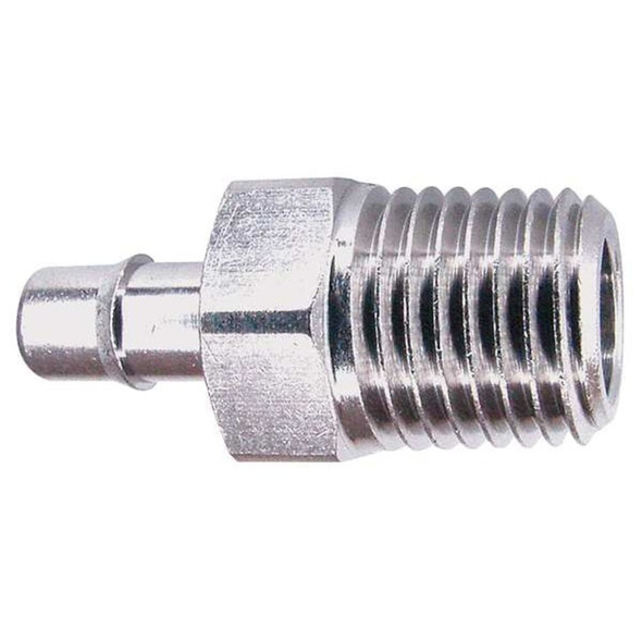 Pneumadyne 1-4" Barb x MNPT Brass Straight Connector EB60-1-4