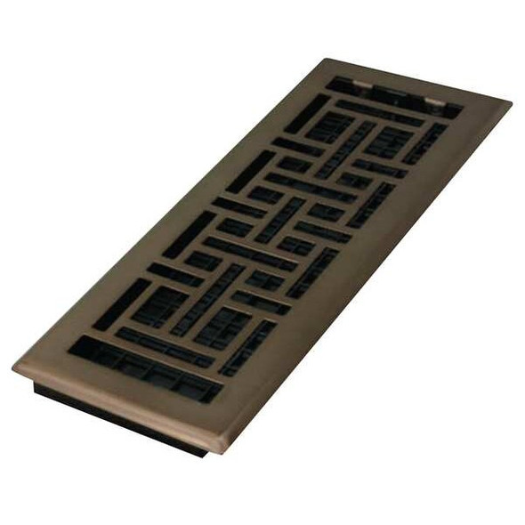 Decor Grates Floor Register 5.5 X 13.5, Rubbed Bronze, Plastic AJH412-RB