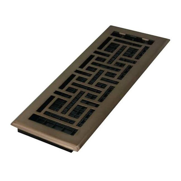 Decor Grates Floor Register 5.5 X 13.5, Rubbed Bronze, Plastic AJH412-RB