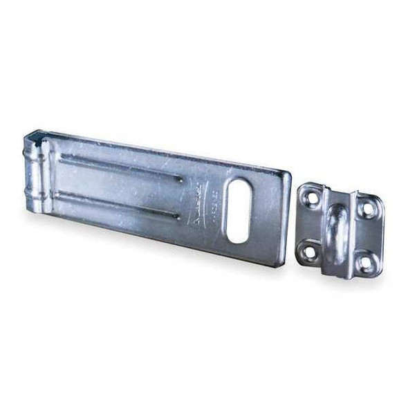 Master Lock Latching Hasp,Fixed,Natural,4-1/2 In. L 704