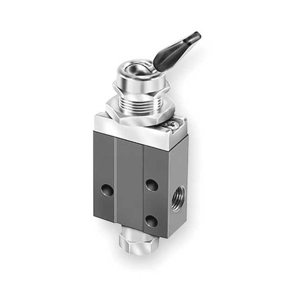 Parker Manual Air Control Valve,3-Way,1/8In NPT 404811000