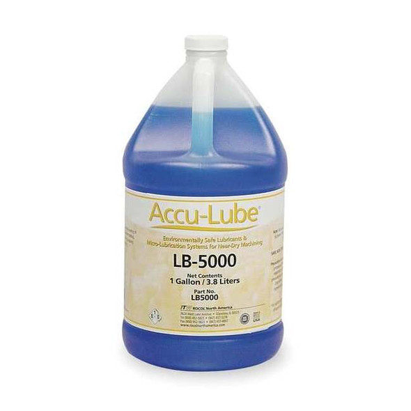 Accu-Lube Cutting Fluid, LB-5000, Synthetic, 1 gal, Jug, Blue LB5000