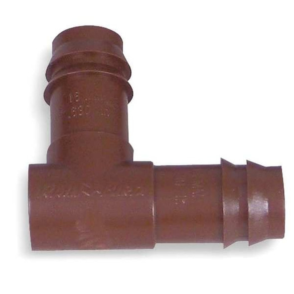 Rain Bird Elbow,1/2 In. Tubing,Brown,Plastic,PK4 BE50/4PKS