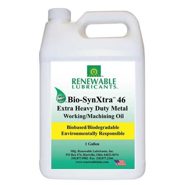 Renewable Lubricants Cutting Oil,1 gal,Bottle 86873 Renewable Lubricants Cutting Oil,1 gal,Bottle 86873