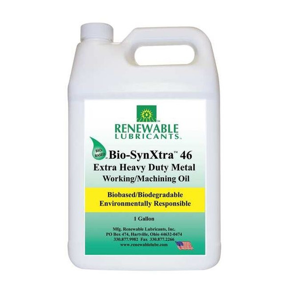 Cutting Oil, Bio-SynXtra, Synthetic, 1 gal, Jug, Light Yellow