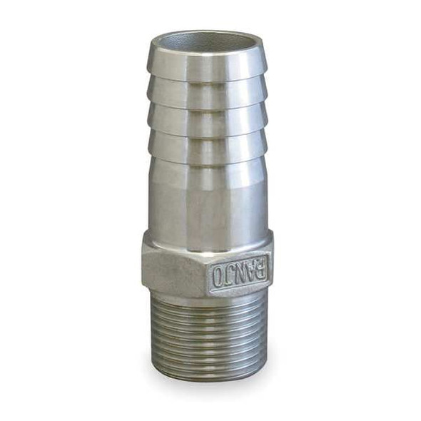 Manufacturer Varies Barbed Hose Fitting,Hose ID 3/8",NPT HB025-038SS Manufacturer Varies Barbed Hose Fitting,Hose ID 3/8",NPT HB025-038SS