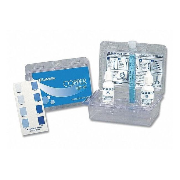 Lamotte Water Testing Kit,Copper,0.05 to 1.0 PPM 3619