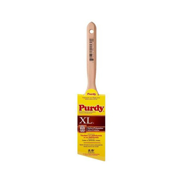 2-1/2" Angle Sash Firm, Nylon/Polyester Bristle, Paint Brush, Hardwood Handle