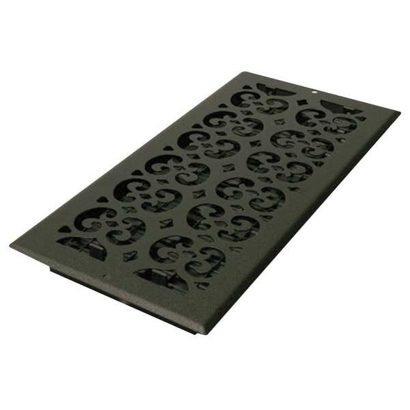 Decor Grates Sidewall/Ceiling Register 7.5 X 15.5, Textured Black, Steel ST614-W