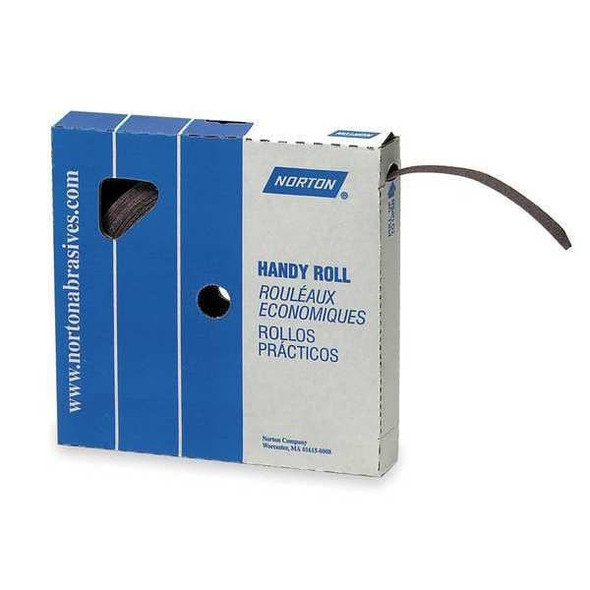Norton Abrasives Abrasive Roll, 1-1/2"Wx150ft.L, 600G, Brown 66261126278
