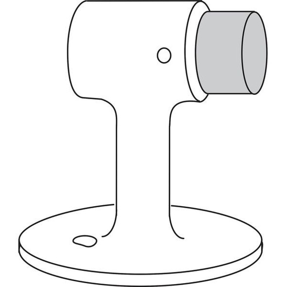 Rockwood Rigid Door Stop, Cast Brass, 3"H 471.26D