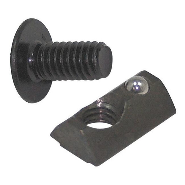 Faztek DropInT-Nut,Steel,BlackZinc-Plated,PK15 15FAC3801