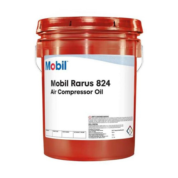 Mobil Mobil Rarus 824, Compressor, 5 gal., ISO 32, SAE Grade 10W 100537