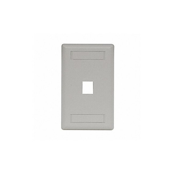 Hubbell Premise Wiring Wall Plate,1 Port IFP11OW