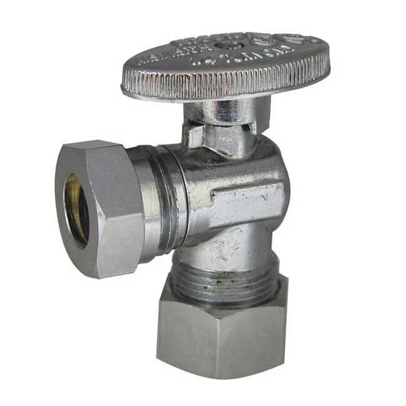 Kissler Water Supply Stop,Brass,1/4-Turn,5/8" 88-9240