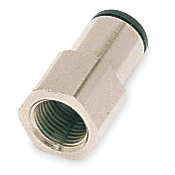 Legris Push-Fit Adapter Fitting, 8mm Tube Size, Brass, Silver, 10 PK 3114 08 13