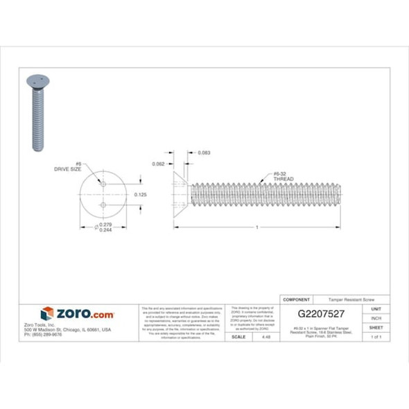 Tamper-Pruf Screws 121740