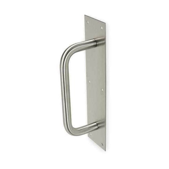 Door Pull Plate, Stainless Steel, 16"L x 4"W, 0.05" Proj.
