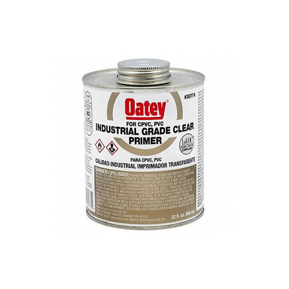 Oatey Primer,Can,32 oz,Clear 30774 Oatey Primer,Can,32 oz,Clear 30774