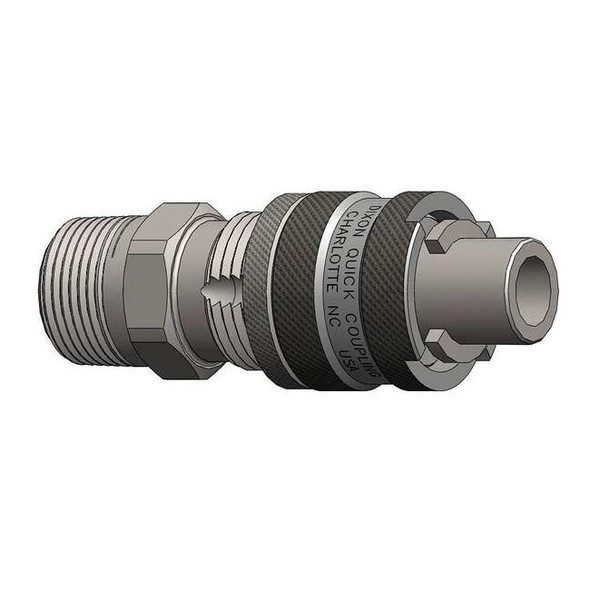 Dixon Male to Bowes Nipple,(M)NPT,1/2,Brass N4M6-B-LS