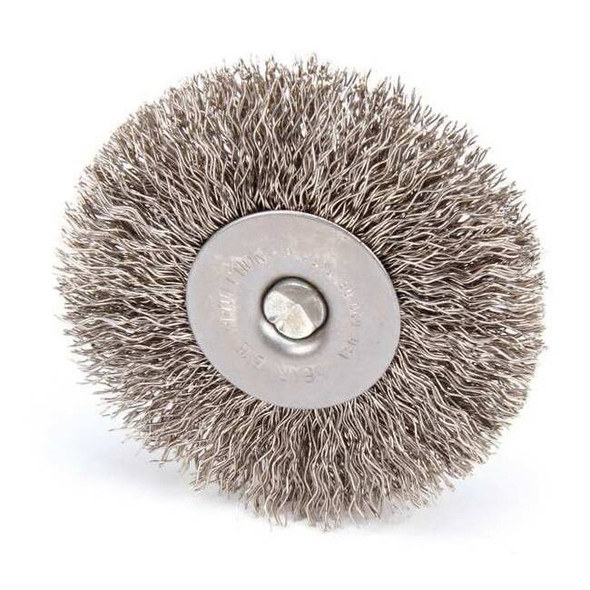 Weiler RaDial Crimped Wire Wheel Wire Brush, Stem 93041