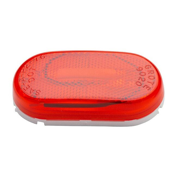 Grote Marker Lamp,Oval With Reflector, Red 46712