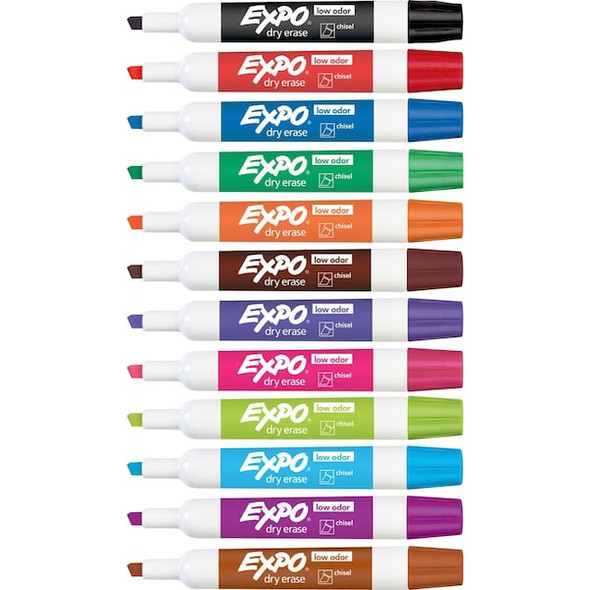 Expo Dry Erase Marker Set,Assorted,PK12 80699 Expo Dry Erase Marker Set,Assorted,PK12 80699