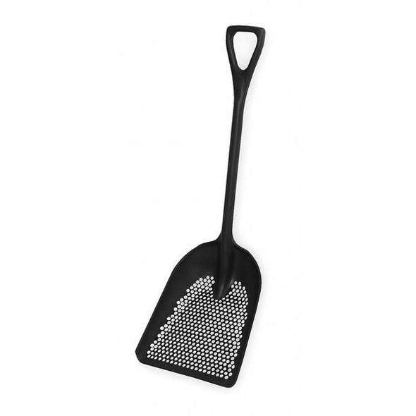 No. 10 Scoop Shovel, Plastic Blade, 27 in L, Black, Polypropylene Handle