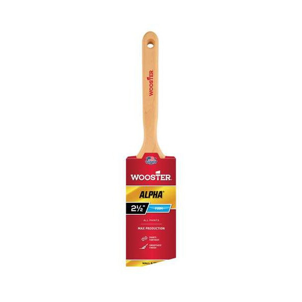 2-1/2" Flat Sash Firm, Micro Tip Bristle, Paint Brush, Wood Handle