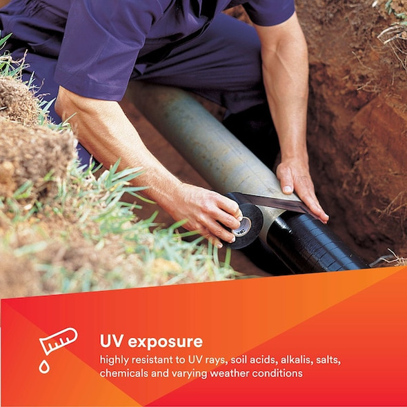 Vinyl Electrical Tape, 50, Scotchrap, 2 in W x 100 ft L, 10 mil thick, Black, 1 Pack