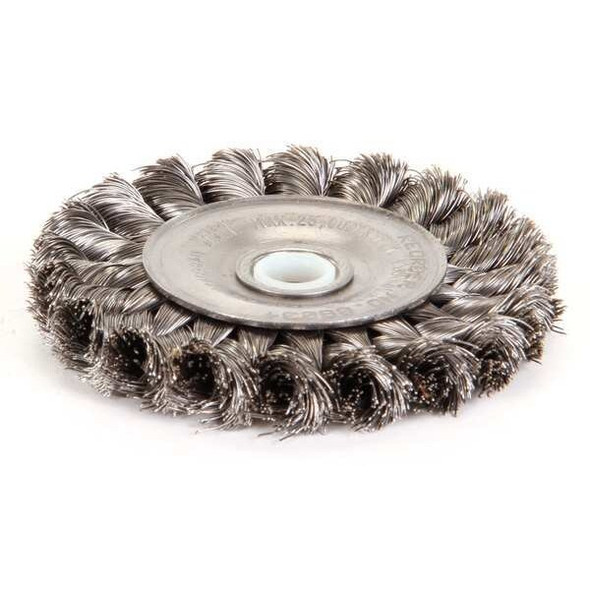 Weiler Twist Wire Wheel Wire Brush, Threaded Arbor 94009
