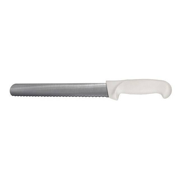 Crestware Slicer Knife,10 in Blade,White Handle KN51