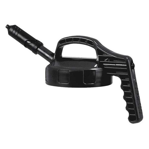 Oil Safe Mini Spout Lid,w/0.27 In Outlet,Black 100401