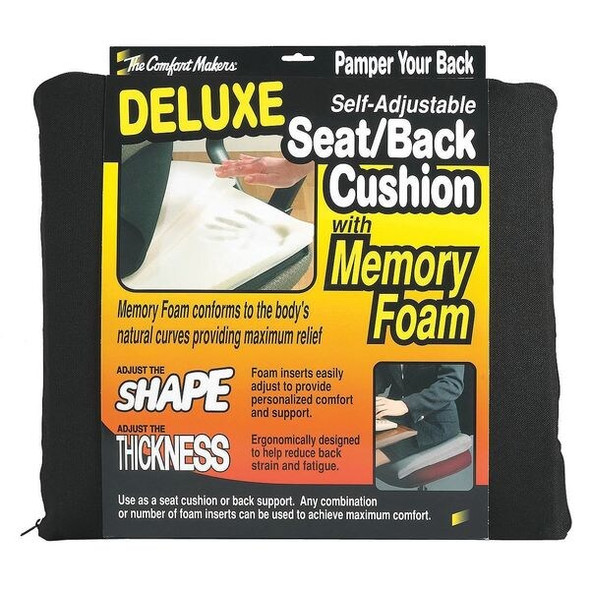 The Comfortmakers Massage Seat Cushion, Polyurethane Black 91061