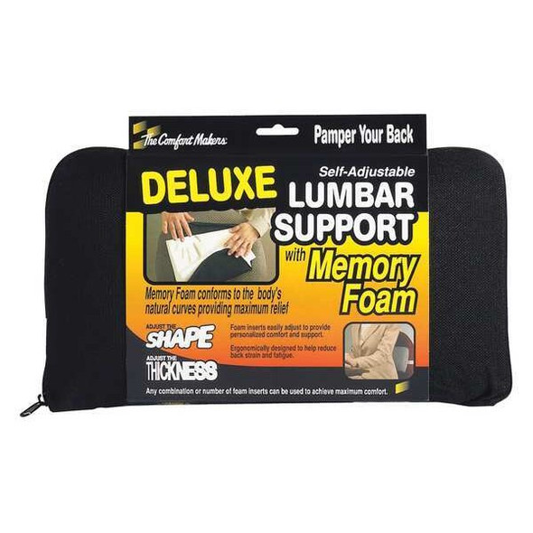 The Comfortmakers Backrest, Memory Foam, Black 92061