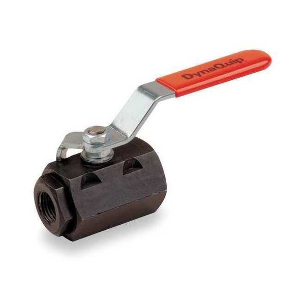 Dynaquip Controls Manual 2-Way Ball Valve,SAE,Carbon Steel VLE2.NK 1/4