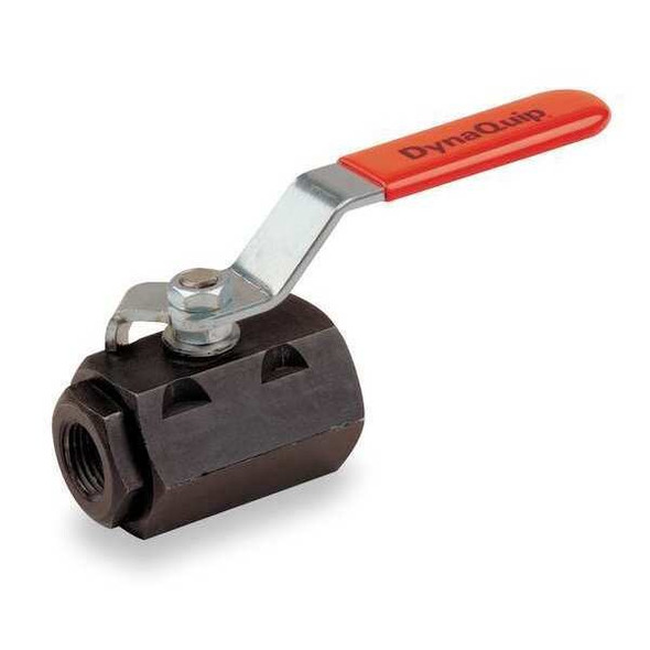Dynaquip Controls 1/4" SAE Carbon Steel Ball Valve Inline VLE2.NK 1/4