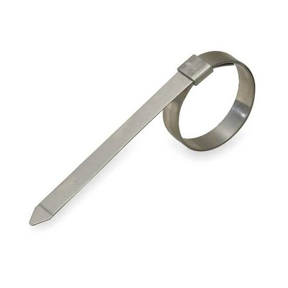 Band-It Band Clamp,3/8"W,Lip-Lock,9/16"OD,PK24 GRS201