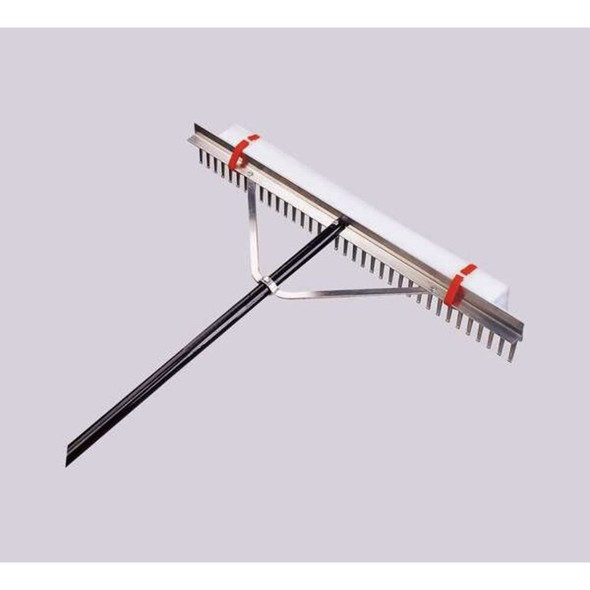 36 in Aluminum Lake Rake, 36 Tines, 132 in L Aluminum Handle  86036GR